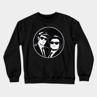 THE BLUES BROTHERS (Circle Black and White) Crewneck Sweatshirt